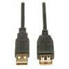Eaton Tripp Lite Series USB 2.0 Extension Cable (A M / F) 16 ft. (4.88 m) - USB-Verlängerungskabel - USB (W) zu USB (M) - 4.88 m - Schwarz