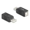 Delock - USB-Adapter - USB (M) zu USB Typ B (W) - USB 2.0 - Schwarz