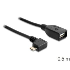 Kabel USB 2.0 Micro-B Buchse zum Einbau > USB 2.0 Micro-B Stecker 25 cm