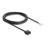 Delock - Lichtschranke - gabelig, 5 mm, Typ U, mit 4 offenen Kabelenden, PNP, L / D schaltbar, 2 m - Schwarz