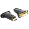 Delock Adapter HDMI male > DVI 24+5 pin female - Videoadapter - DVI-I weiblich zu HDMI männlich