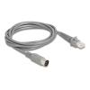 Delock - Netzwerkadapterkabel - DIN 8-polig (M) zu RJ-50 (M) - 2 m - 5 mm - Grau