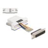 Delock Assembly Kit - Serieller Adapter - DB-25 (M) schraubbar zu RJ-45 (8-polig) (W) - einzeln zuweisbare serielle Schnittstelle - weiß