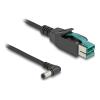 Delock - Powered USB-Kabel - USB PlusPower (12 V) (M) zu Gleichstromstecker 5,5 x 2,5 mm (M) gewinkelt - 12 V - 2 m - Schwarz