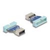 Delock - Interner USB-Adapter - 19-polige USB-Stiftleiste (M) zu 20-poliger USB Typ E (W) Taste A - up to 5 Gbps data transfer rate
