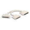 Delock - Serieller Splitter - DB-37 (M) zu DB-37 (W) - 30 cm - Daumenschrauben - beige
