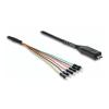 Delock - USB-C / serielle Kabel - USB-C (M) zu 6-poliges TTL (M) - USB 2.0 - 3.3 V - 1 A - 1.8 m - Schwarz