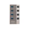 StarTech.com 4-Port USB 3.0 Hub Mit Netzteil, USB-C / A Auf 4x USB-A - Hub - 4 x USB 3.2 Gen 1 - Desktop