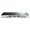 D-Link DGS 1510-28P - Switch - L3 - Smart - 24 x 10 / 100 / 1000 (PoE+) + 2 x Gigabit SFP + 2 x 10 Gigabit SFP+ - Desktop, an Rack montierbar - PoE+ (193 W)