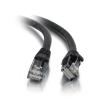 Kabel / 0,5 m Mld / Booted Black CAT5E PVC UTP