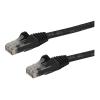 StarTech.com 1m Cat6 Snagless Gigabit UTP Netzwerkkabel - Cat 6 RJ45 Netzwerkkabel mit Knickschutz - Schwarz - Patch-Kabel - RJ-45 (M) zu RJ-45 (M) - 1 m - UTP - CAT 6 - geformt, ohne Haken - Schwarz