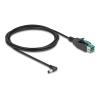Delock - Powered USB-Kabel - USB PlusPower (12 V) (M) zu Gleichstromstecker 5,5 x 2,1 mm (M) gewinkelt - 12 V - 2 m - Schwarz
