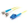 C2G LC-ST 9 / 125 OS1 Duplex Singlemode PVC Fiber Optic Cable (LSZH) - Patch-Kabel - ST Einzelmodus (M) zu LC Single-Modus (M) - 3 m - Glasfaser - Duplex - 9 / 125 Mikrometer - OS1 - halogenfrei - Gelb
