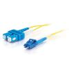C2G LC-SC 9 / 125 OS1 Duplex Singlemode PVC Fiber Optic Cable (LSZH) - Patch-Kabel - SC Single-Modus (M) zu LC Single-Modus (M) - 3 m - Glasfaser - Duplex - 9 / 125 Mikrometer - OS1 - halogenfrei - Gelb