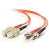 C2G SC-ST 50 / 125 OM2 Duplex Multimode PVC Fiber Optic Cable (LSZH) - Netzwerkkabel - SC multi-mode (M) zu ST multi-mode (M) - 3 m - Glasfaser - Duplex - 50 / 125 Mikrometer - OM2 - halogenfrei - orange