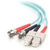 C2G SC-ST 10Gb 50 / 125 OM3 Duplex Multimode PVC Fiber Optic Cable (LSZH) - Netzwerkkabel - ST multi-mode (M) zu SC multi-mode (M) - 3 m - Glasfaser - Duplex - 50 / 125 Mikrometer - OM3 - halogenfrei - Aquamarin