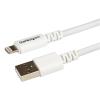 StarTech.com 3m Apple 8 Pin Lightning Connector auf USB Kabel - USB Kabel für iPhone / iPod / iPad - Ladekabel / Datenkabel - Weiß - Lightning-Kabel - Lightning männlich zu USB männlich - 3 m - weiß - für P / N: KITBXAVHDPEU, KITBXAVHDPNA, KITBXAVHDPUK