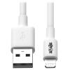 Eaton Tripp Lite Series USB-A to Lightning Sync / Charge Cable (M / M) - MFi Certified, White, 3 ft. (0.9 m) - Daten- / Netzkabel - USB männlich zu Lightning männlich - 1 m - weiß