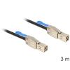 Delock - Externes SAS-Kabel - SAS 12Gbit / s - 36-polig 4x Shielded Mini MultiLane (M) zu 36-polig 4x Shielded Mini MultiLane (M) - 3 m