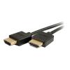 C2G 3ft 4K HDMI Cable - Ultra Flexible Cable with Low Profile Connectors - HDMI-Kabel - HDMI männlich zu HDMI männlich - 91.4 cm - Doppelisolierung - Schwarz