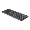 HP 225 - Tastatur - 2,5-Zonen-Layout - kabellos - 2.4 GHz - Deutsch - Schwarz