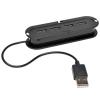 Tripp Lite 4-Port USB 2.0 Compact Mobile Hi-Speed Ultra-Mini Hub w / Cable - Hub - 4 x USB 2.0 - Desktop