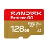 SanDisk Extreme Go - Flash-Speicherkarte - 128 GB - A2 / Video Class V30 / UHS-I U3 - microSDHC UHS-I