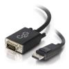 C2G 2m DisplayPort to VGA Adapter Cable - DP to VGA - Black - DisplayPort-Kabel - DisplayPort (M) zu HD-15 (VGA) (M) - 2 m - Schwarz