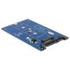 Delock Converter SATA 22 pin > M.2 NGFF - Speicher-Controller - SATA 6Gb / s - SATA 6Gb / s