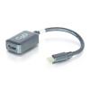 C2G 20cm Mini DisplayPort to HDMI Adapter - Thunderbolt to HDMI Converter M / F - Black - DisplayPort-Kabel - Mini DisplayPort (M) zu HDMI (W) - 20 cm - Schwarz