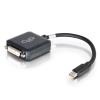 C2G 20cm Mini DisplayPort to DVI Adapter - Thunderbolt to Single Link DVI-D Converter M / F - Black - DisplayPort-Kabel - Mini DisplayPort (M) zu DVI-D (W) - 20 cm - Schwarz