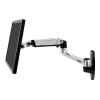 Befestigungskit (Wandmontage, Monitorarm) - für LCD-Display - Aluminium - Polished Aluminum - Bildschirmgröße: bis zu 86,4 cm (bis zu 34 Zoll)