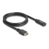 Delock - USB-Kabel - 20-poliger USB Typ E (M) Taste A zu USB-C (W) - 5 V - 1.5 A - 70 cm - bis zu 10 Gbps Datentransferrate - Schwarz