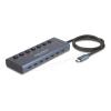 Delock - Hub - 6 x USB-C + 1 x USB-C (Spannungsversorgung) - Desktop