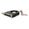 StarTech.com Interner Slotblech Gehäuselüfter mit 4-Pin LP4-Molex - Slotlüfter / Entlüfter - System-Gebläseeinheit