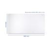 Delock - Tastatur und Mauspad - 900 x 500 x 2 mm - weiß