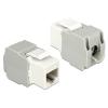 Delock Keystone module - Modulare Eingabe - CAT 6 - UTP - RJ-45 - weiß