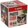 Canon Photo Cube Creative Pack - Glänzend - 2er-Pack - Schwarz, Farbe (Cyan, Magenta, Gelb) - original - Tintenpatrone / Papierkit - für PIXMA TS5150, TS5151