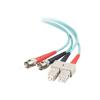 C2G SC-ST 10Gb 50 / 125 OM3 Duplex Multimode PVC Fiber Optic Cable (LSZH) - Netzwerkkabel - ST multi-mode (M) zu SC multi-mode (M) - 2 m - 2 m - Glasfaser - Duplex - 50 / 125 Mikrometer - OM3 - halogenfrei - Aquamarin