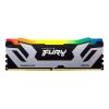 Kingston FURY Renegade RGB - DDR5 - Modul - 24 GB - DIMM 288-PIN - 8800 MT / s / PC5-70400 - CL42 - 1.4 V - geclockt unregistriert - on-die ECC - Schwarz, Silber