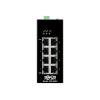 Eaton Tripp Lite series 8-Port Unmanaged Industrial Gigabit Ethernet Switch - 10 / 100 / 1000 Mbps, Ruggedized, -40° to 75°C, EIP QoS, DIN Mount - Switch - industriell - unmanaged - 8 x 10 / 100 / 1000 - an DIN-Schiene montierbar - TAA-konform - für P / N