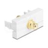 Delock - Easy 45 - Einrastmodul - vergoldet - RCA - einfach - weiß