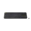 Logitech Wireless Touch Keyboard K400 Plus - Tastatur - kabellos - 2.4 GHz - Italienisch - Schwarz