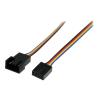 StarTech.com 30cm 4 Pin Molex Lüfter Verlängerungskabel - St / Bu - 4 Pin PWM Lüfterkabel Verlängerung - Verlängerungskabel für Lüfterspannungsversorgung - 4-polig PWM (M) zu 4-polig PWM (W) - 30.5 cm