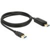 Delock SuperSpeed USB 5 Gbps Data Link Kabel + KM Switch Typ-A zu Typ-A 1,5 m