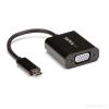 StarTech.com USB-C to VGA Adapter - Black - 1080p - Video Converter For Your MacBook Pro - USB C to VGA Display Dongle (CDP2VGA) - USB / VGA-Adapter - 24 pin USB-C (M) zu HD-15 (VGA) (W) - USB 3.1 Gen 1 / Thunderbolt 3 - 18 cm - 1920 x 1200 (WUXGA) Sup