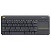 Logitech Wireless Touch Keyboard K400 Plus - Tastatur - drahtlos - 2.4 GHz - Niederländisch QWERTY - Schwarz