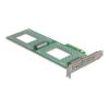Delock - Speicher-Controller - Gabelung, 236 x 87 mm - U.2 NVMe - PCIe 4.0 x8