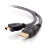 C2G Ultima 3m USB 2.0 A to Mini-B Cable (9.8ft) - USB-Kabel - USB (M) zu Mini-USB, Typ B (M) - USB 2.0 - 3 m - geformt - Schwarz