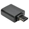 Tripp Lite USB 3.1 Gen 1.5 Adapter USB-C to USB Type A M / F 5 Gbps Tablet Smart Phone - USB-Adapter - USB Typ A (W) zu 24 pin USB-C (M) - USB 3.1 - Schwarz
